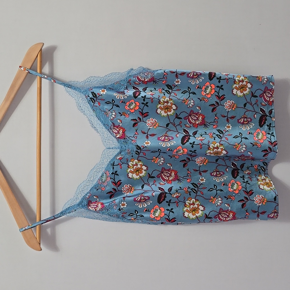 Victoria's‎ Secret Satin Lace Floral Cami Top Size S Y2K